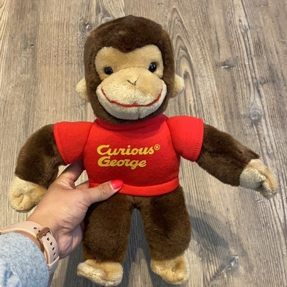 Gund Curious George 12” Plush Stuffed Animal Monkey Children Character Red - Picture 1 of 7